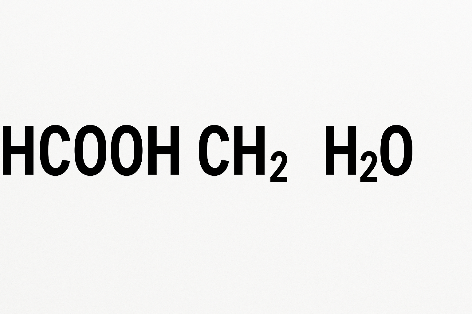 HCOOH, CH₂ and H₂O: Their Chemical Structure and Relevance Towards Molecules of Everyday Activities