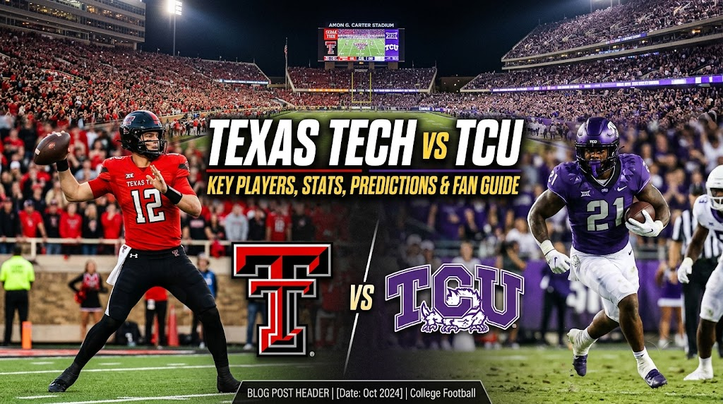 Texas Tech vs TCU Key Players, Stats, Predictions & Fan Guide